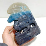 Unique Trolleite Flying Dragon and Castle Carving - Wholesale Crystals