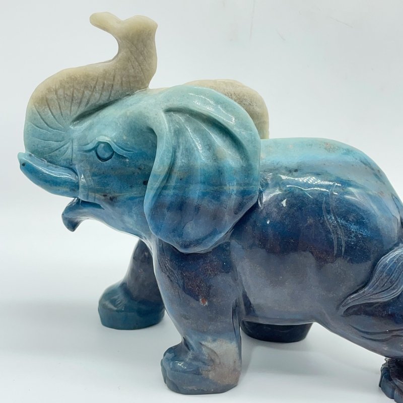 Unique Trolleite Large Elephant Carving -Wholesale Crystals
