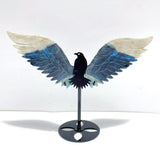 Unique Trolleite Stone Eagle Wing Carving With Stand A02 - Wholesale Crystals