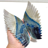 Unique Trolleite Stone Eagle Wing Carving With Stand A03 - Wholesale Crystals