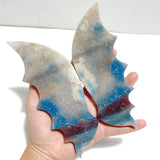 Unique Trolleite Stone Flying Dragon Wing Carving With Stand - Wholesale Crystals