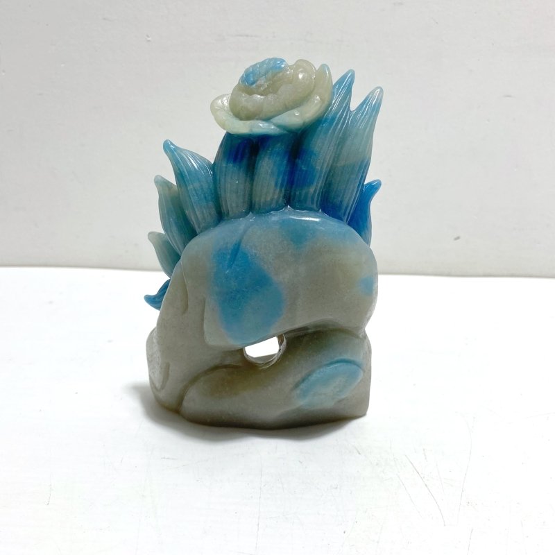 Unique Trolleite Stone Nine - tailed Fox Carving - Wholesale Crystals