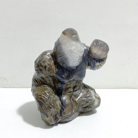 Unique Volcano Agate King Kong Ape Carving 1 - Wholesale Crystals