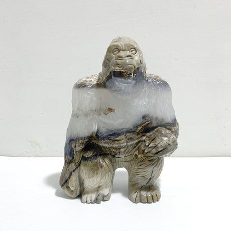 Unique Volcano Agate King Kong Ape Carving 2 - Wholesale Crystals
