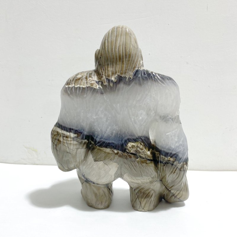 Unique Volcano Agate King Kong Ape Carving 2 - Wholesale Crystals