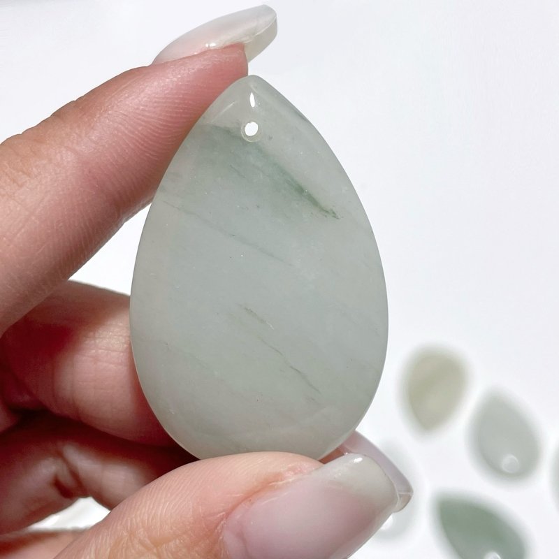 White Jade Teardrop Pendant Crystal Pendant Wholesale - Wholesale Crystals