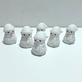 White Marbe Snowman Christmas Carving Wholesale - Wholesale Crystals