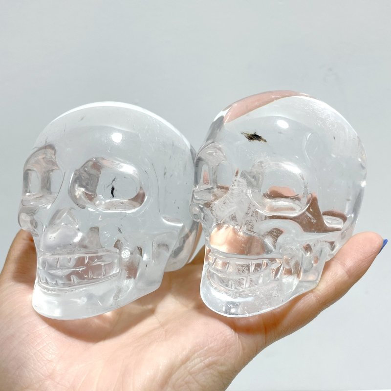 White Smelting Quartz Skull Carving Wholesale - Wholesale Crystals