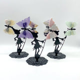 Wholesale Crystal Butterfly Wing Carving with Fairy Metal Stand (Mixed Materials) -Wholesale Crystals