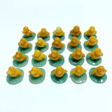 Yellow Agate Duck On Leaf Mini Carving Wholesale - Wholesale Crystals