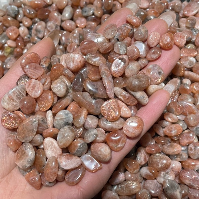 0.2 - 0.4in(5 - 10mm) High Quality Sunstone Gravel Chips Wholesale - Wholesale Crystals