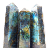 high quality labradorite tower point -Wholesale Crystals