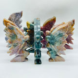 10 Pieces Beautiful Ocean Jasper Butterfly Fairy Carving -Wholesale Crystals