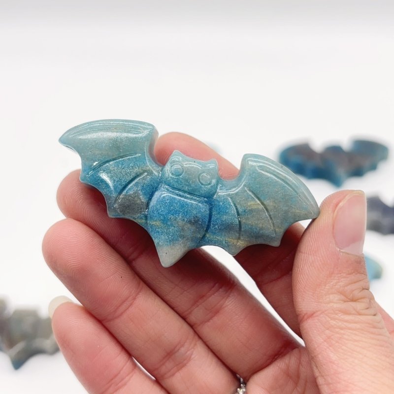 10 Pieces Beautiful Trolleite Stone Bat Crystal Carving -Wholesale Crystals