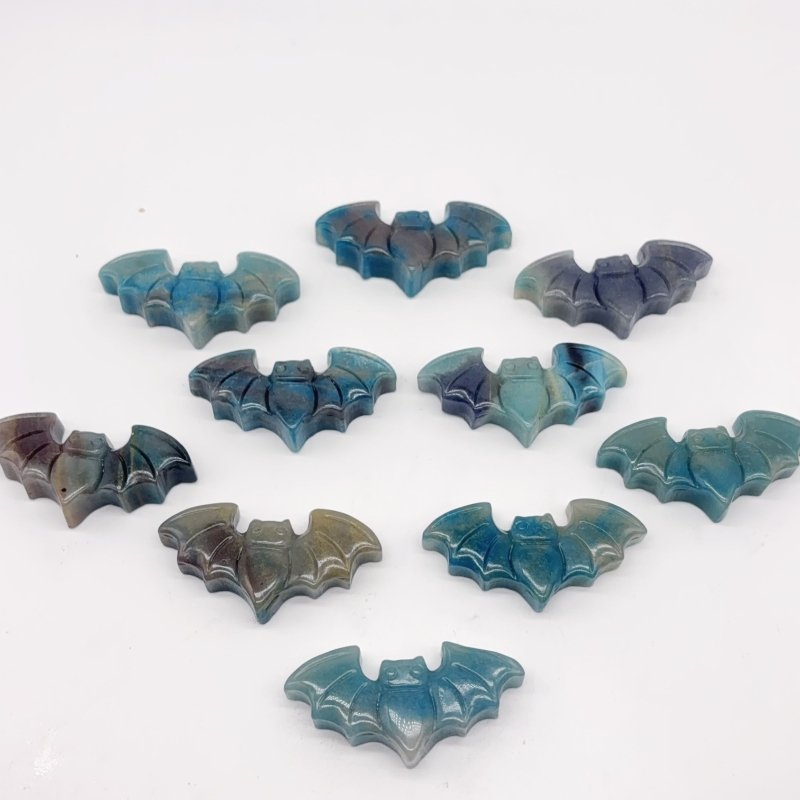 10 Pieces Beautiful Trolleite Stone Bat Crystal Carving -Wholesale Crystals