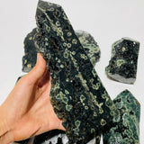 10 Pieces Green Sea Jasper Druzy Points -Wholesale Crystals