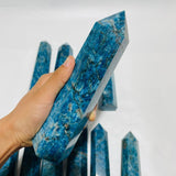 10 Pieces Large Blue Apatite Tower -Wholesale Crystals