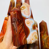 10 Pieces Large Carnelian Crystal Tower -Wholesale Crystals
