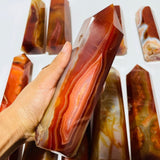 10 Pieces Large Carnelian Crystal Tower -Wholesale Crystals