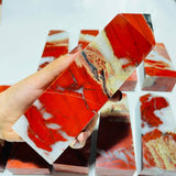 10 Pieces Red Jasper Fat Tower Points -Wholesale Crystals