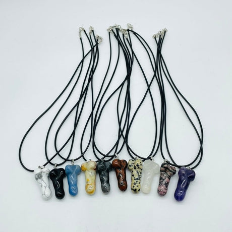 10 Types Crystal Penis Phallus Pendant Necklace Wholesale - Wholesale Crystals