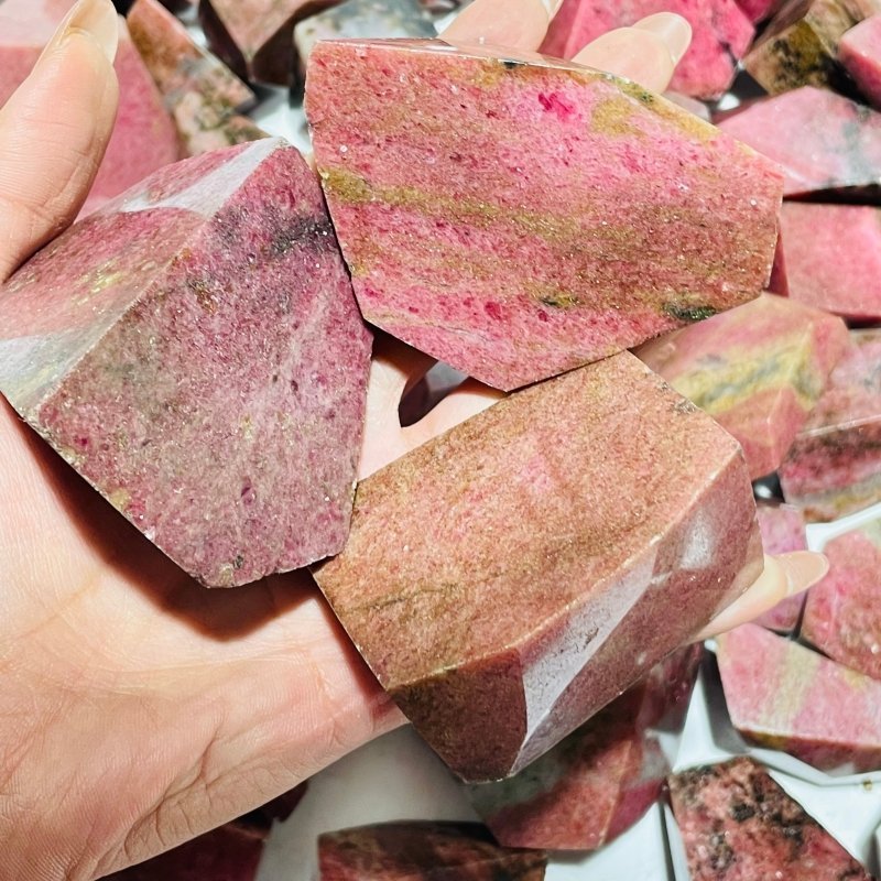 107 Pieces Red Rhodonite Free Form - Wholesale Crystals