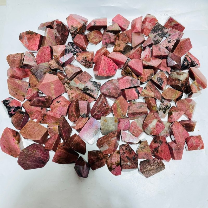 107 Pieces Red Rhodonite Free Form - Wholesale Crystals