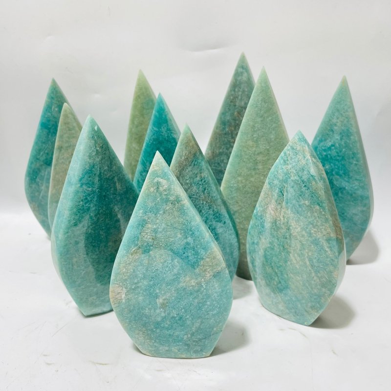 11 Pieces Amazonite Arrow Head Crystal Carving - Wholesale Crystals