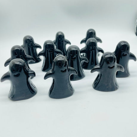 11 Pieces Banded Obsidian Ghost Carving Closeout -Wholesale Crystals