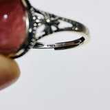 11 Pieces High Quality Rhodochrosite Sterling Silver Ring -Wholesale Crystals