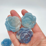11 Pieces Trolleite Rose Flower Crystal Carving -Wholesale Crystals