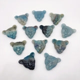 12 Pieces Trolleite Stone Leopard Head Crystal Carving -Wholesale Crystals