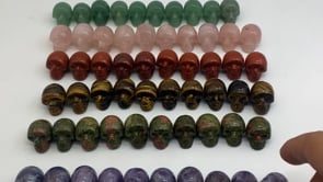 6types crystals skull rose quartz tiger eye -Wholesale Crystals
