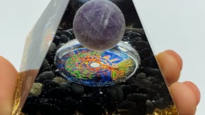 Amethyst Obsidian Orgone Pyramid Wholesale -Wholesale Crystals