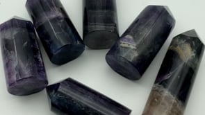 Purple Fluorite Round Tower Point Wholesale -Wholesale Crystals