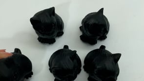Obsidian Cute Carving Cat Wholesale -Wholesale Crystals