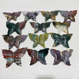 13 Pieces Colourful Ocean Jasper Large Butterfly Carving -Wholesale Crystals