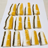 13 Pieces Large Yellow Calcite Tower Points -Wholesale Crystals