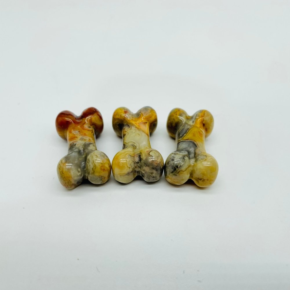 13 Types Mini Dog Bone Wholesale labradorite Lepidolite Ocean Jasper -Wholesale Crystals