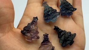 Rainbow Fluorite Mini Christmas Tree Wholesale -Wholesale Crystals