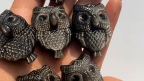 Sliver Sheen Obsidian Owl Wholesale -Wholesale Crystals