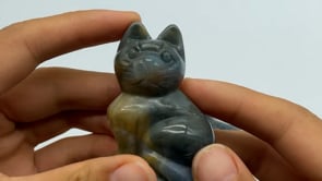 Moss Agate Cat Carving Wholesale -Wholesale Crystals
