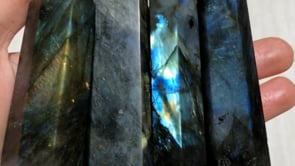 high quality labradorite tower point -Wholesale Crystals