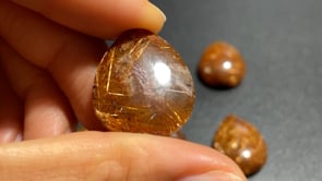 6pcs Lot High Quality Rutile Teardrop Pendant Jewelry Making