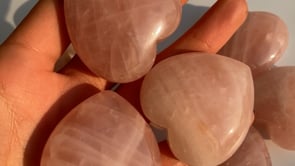 Large Pink Rose Quartz Heart 1.8in(4.5cm) Wholesale -Wholesale Crystals
