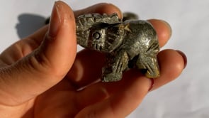Pyrite Elephant Carved Animals Wholesale -Wholesale Crystals