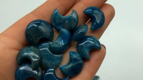 High Grade Blue Apatite Moon -Wholesale Crystals