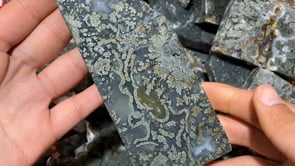 Natural Pyrite Flowers Symbiosis Mixed Agate Slab Wholesale -Wholesale Crystals