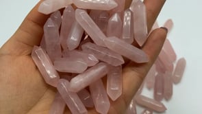 Mini Rose Quartz Double Point Wholesale -Wholesale Crystals