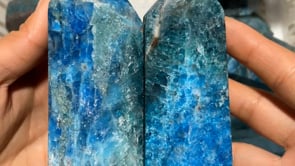 Blue Apatite Tower Point 4-6in(10-15cm) Wholesale -Wholesale Crystals